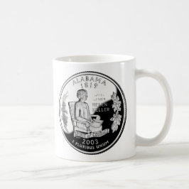 Faux Alabama State Quarter Spirit of Courage Kaffemugg
