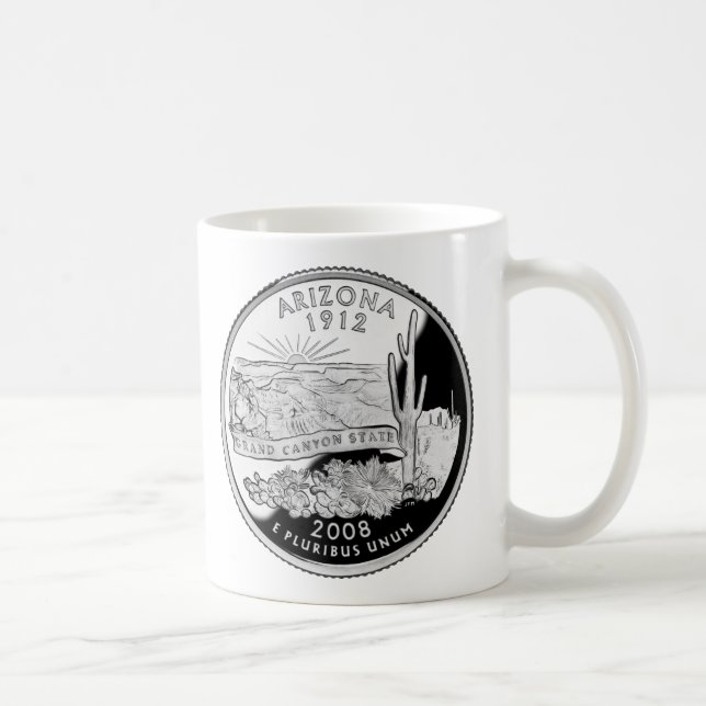 Faux Arizona State Quarter Grand Canyon State Kaffemugg (Höger)