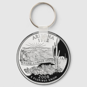 Faux Arizona State Quarter Grand Canyon State Nyckelring