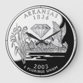Faux Arkansas State Quarter Crater of Diamonds Stor Klocka