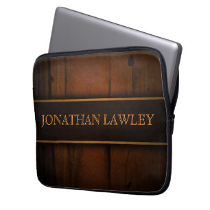 Faux Baltic Gräs Wood 13 Inch Laptop sleeve