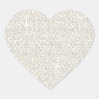 Faux Benvita Glitter Confetti Hjärtformat Klistermärke
