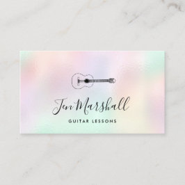 FAUX-bestrålad guitarist i bakgrunden Visitkort