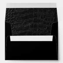 Faux Black Alligator Crokodile Leather Skin