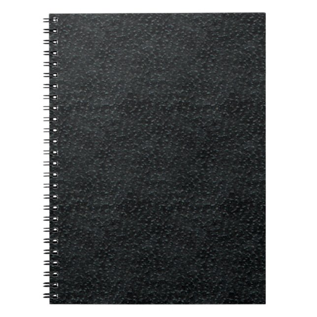 Faux Black Leather Anteckningsbok (Framsidan)