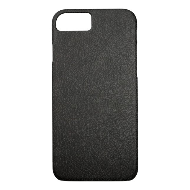 Faux Black Leather iPhone 7 fodral Case-Mate iPhone Skal (Baksida)