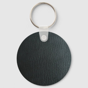 Faux Black Leather Struktur Nyckelring