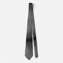 Faux Black Leather Tie