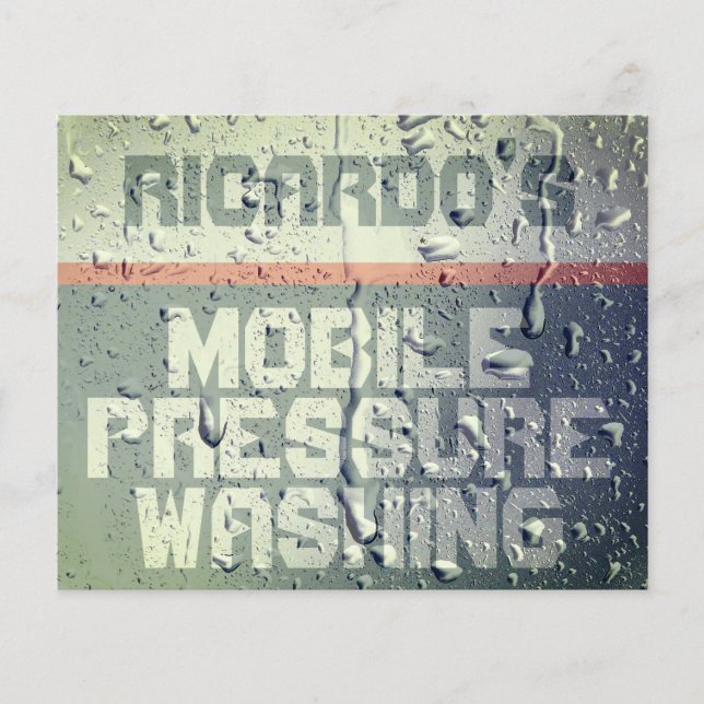 Faux blöt yta struktur flygblad (Framsidan)