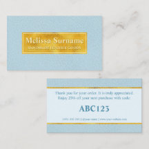 Faux Blue Leather Texture With Gold Foil Banner