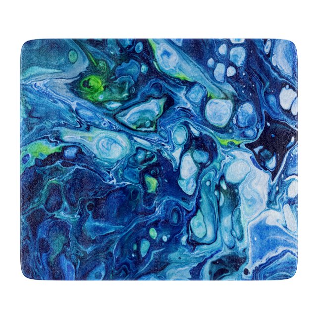 Faux Blue och Grönt Marble (Framsidan)
