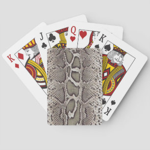 Faux Boa Constritor Snakeskin Casinokort