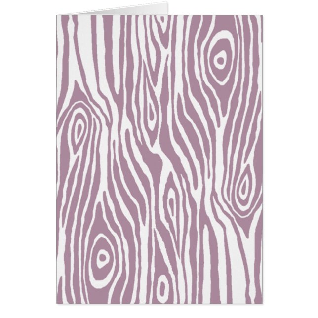 Faux Bois Hälsningskort (Framsidan)