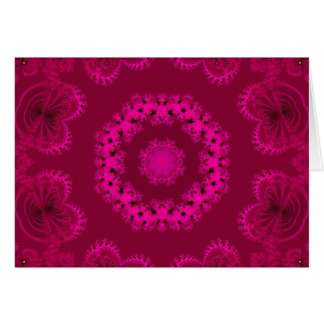 Faux broderad kräppVictorian Hälsningskort (Framsidan Horizontal)