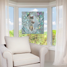 Faux Broken Glass Two Cats Peekout