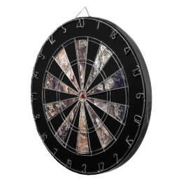 Faux Brown Grått Träd Bark Struktur Darttavla