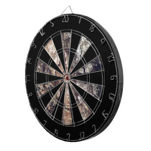 Faux Brown Grått Träd Bark Struktur Darttavla