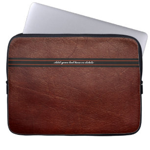 Faux Brown Leather Sleeve - Anpassa