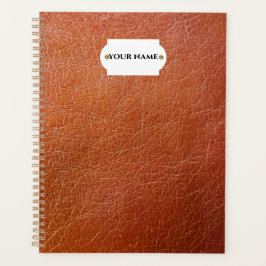 Faux brunläderplåt