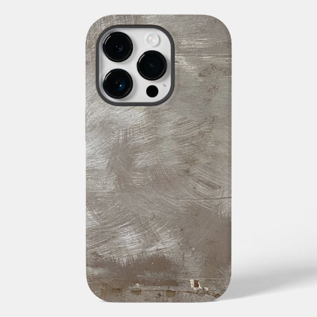 Faux Brushed Aluminium Fodral-Mate iphone case (Baksida)