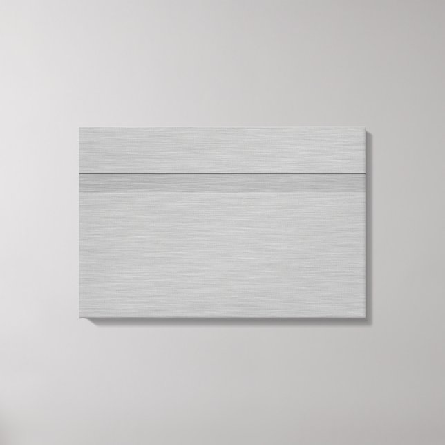 Faux Brushed Metall med Groove Canvastryck (Framsida)