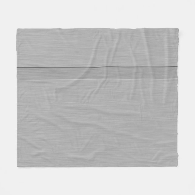 Faux Brushed Metall med Groove Fleecefilt (Framsidan (Horisontell))