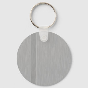 Faux Brushed Metall med Groove Nyckelring