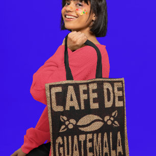 FAUX BURLAP COFFEE BAG PURSE TOD TYGKASSE