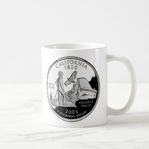 Faux California State Quarter Yosemite Valley Muir Kaffemugg
