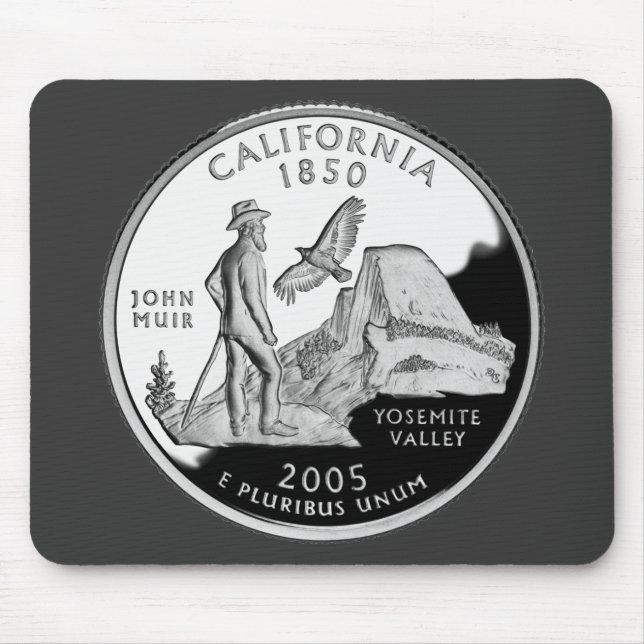 Faux California State Quarter Yosemite Valley Muir Musmatta (Framsidan)