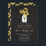 Faux Chalkboard Gult Sunblommblommor Pub Mitzvah Inbjudningar<br><div class="desc">Inbjudan familj och vänner till ditt evenemang med anpassadet pub mitzvah-inbjudan. Den har solblommor av gult i en mason burk på en faux chalkboard-bakgrund. Anpassa genom att lägga till information. Denna inbjudan till solrossen pub mitzvah är perfekt för alla teman eller säsonger.</div>