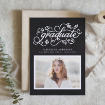 Faux Chalkboard Rustic Script Photo Studenten