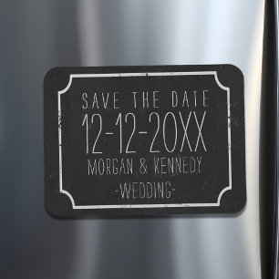 Faux Chalkboard Spara datum magneter