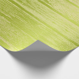 Faux Champaigne Guld Wood Shabby Lime Green Presentpapper