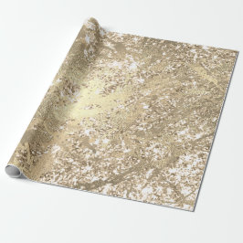 Faux Champaigne Ro Guld Marble Metallic Sparkly Presentpapper