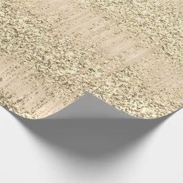 Faux Champaigne Ro Ivory Metallic Glitter Presentpapper