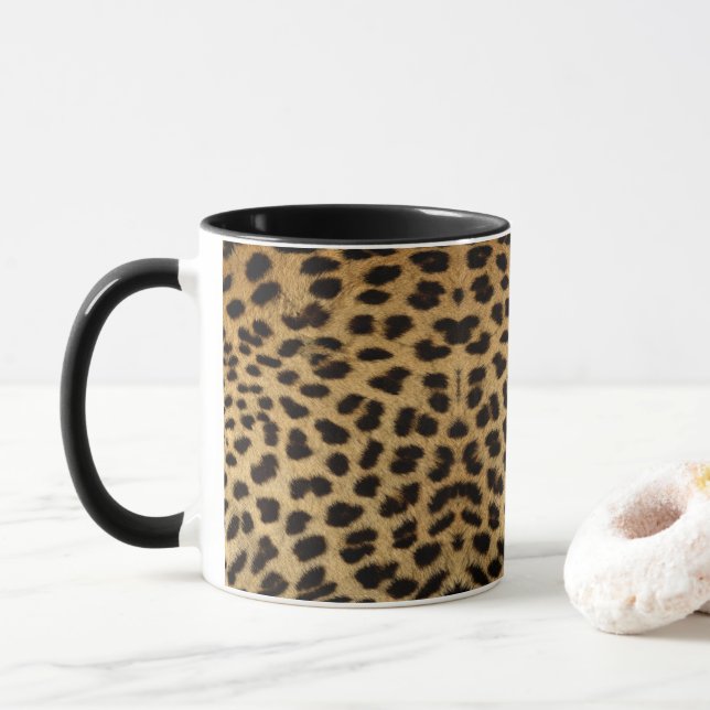 Faux Cheetah Skin Mugg (Med munk)