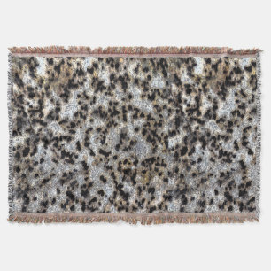 Faux Cheetah Spot Design- Throw Blanket Filt