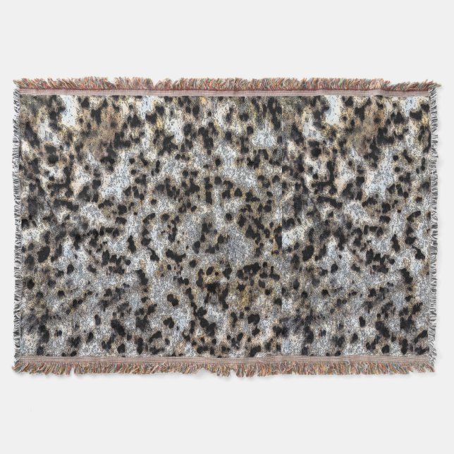 Faux Cheetah Spot Design- Throw Blanket Filt (Framsidan)