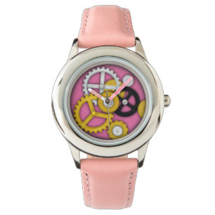 Faux Clockwork med synlig växel Roligt Geeky Armbandsur