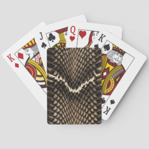 Faux Cobra Snakeskin  Casinokort