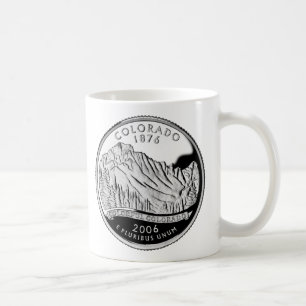 Faux Colorado State Rocky mountains Träd Kaffemugg