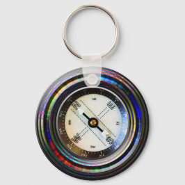 Faux Compass Nyckelring