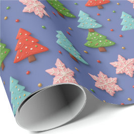 Faux Cookies in Clay Christmas Gift Wrap Presentpapper