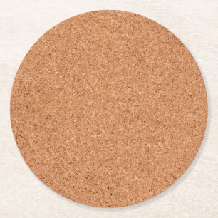 Faux Corkboard Underlägg Papper Rund