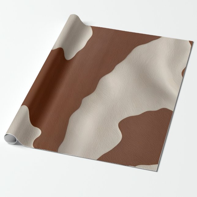 Faux Cow Leather Trendy Luxury Elegant Collection Presentpapper (Utrullad)