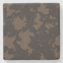 Faux Cow Print Black och Brown Stenunderlägg