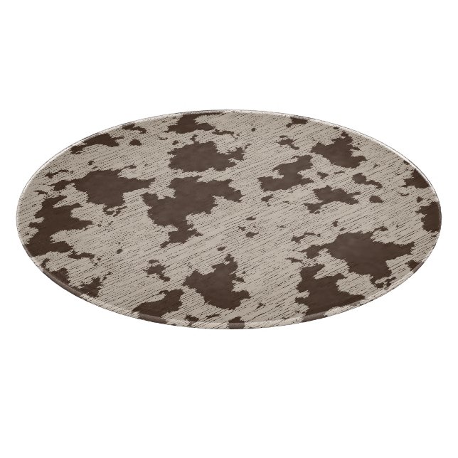 Faux Cow Print Brown och Cream (Hörn)