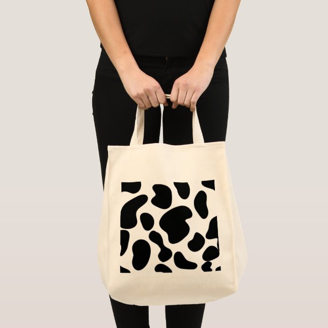 Faux Cowhide Mönster Tygkasse (Framsida (produkt))