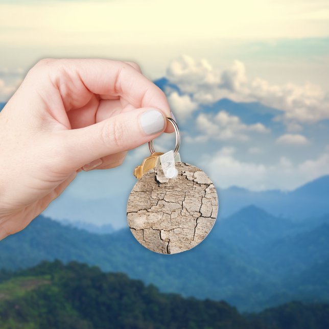 Faux Cracks Wood Nyckelring (Skapare uppladdad)